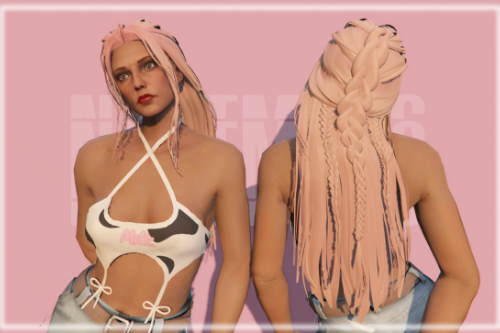 Long braid hairstyle for MP Female