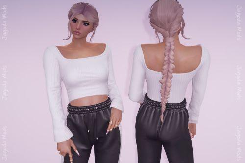 Long braid hairstyle for MP Female