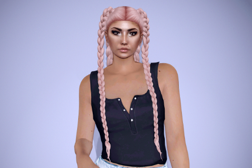 Long braids hair for MP Female