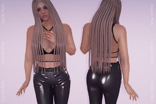 Long braids hairstyle for MP Female