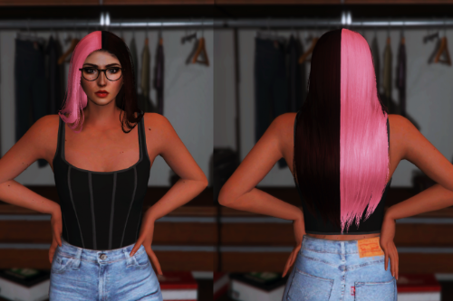 Long two tone hair for MP Female