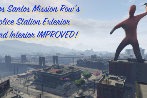 Los Santos Mission Row Police Station Ambient Props, Peds and Vehicles!