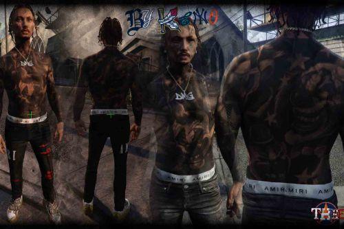 Male 1C Body Skin Tattoo