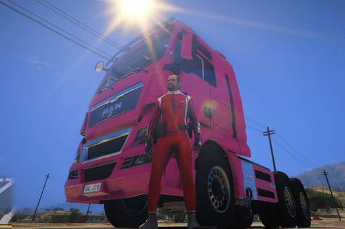 MAN TGX V8 Euro 5 (Steering Wheel Handling) 555e9d man