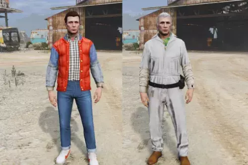 Marty McFly and Doc Brown [Menyoo - DLCPack]