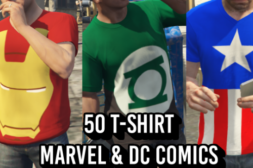 Marvel and DC Comics T-Shirt Pack
