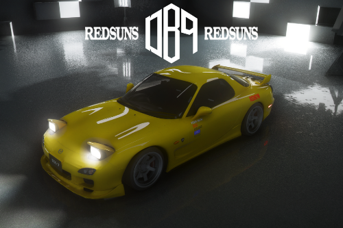 Mazda RX7 Spirit R (FD3S) - Initial D Keisuke Rx7 livery - REDSUNS