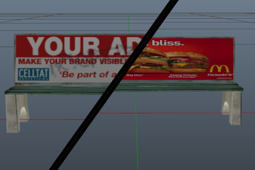 McDonalds Bench Advert