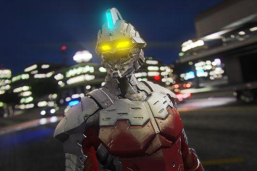 Mecha Ultraman Seven(Emissive effect)[Add-On Ped]