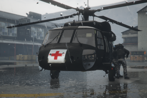 Medevac Black hawk Retexture for the UH-60 Black hawk