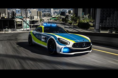 Mercedes Benz AMG GT R - German Polizei Skin 4K D405bc eve 20180411025026.012