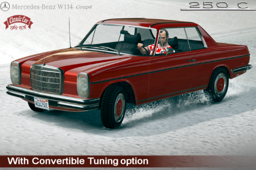 Mercedes-Benz W114 coupé [Add-On | Tuning | LODs]