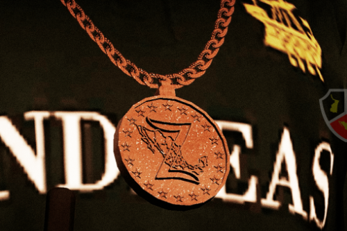 Mexican Cartel Los Zetas Gold Medal for MP Male