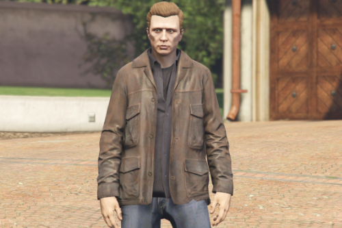 Michael Leather Jacket For MP player