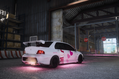 Mitsubishi Lancer Evolution IX MR // Streetrace livery // Hello Kitty style