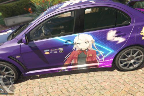 Mitsubishi Lancer Evolution X FQ-400 Love Live Nijigasaki Lanzhu Zhong Itasha 