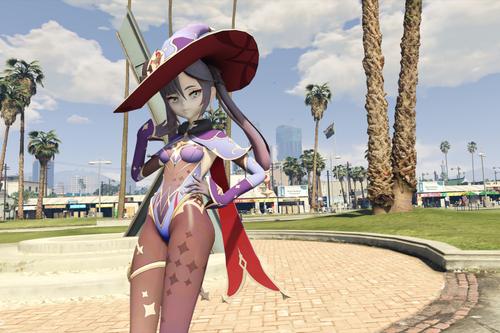Mona from Genshin Impact | Add-on / Replace Ped