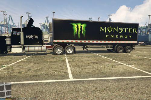 Monster Energy Truck and Trailer