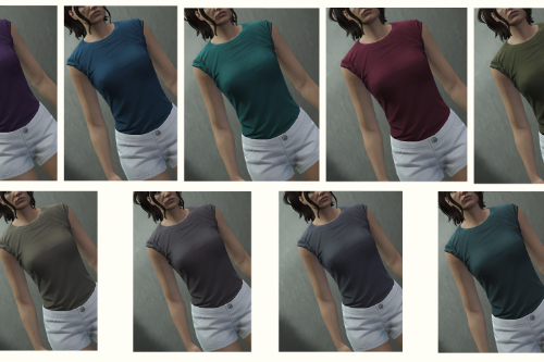 More shirt textures for MP Female