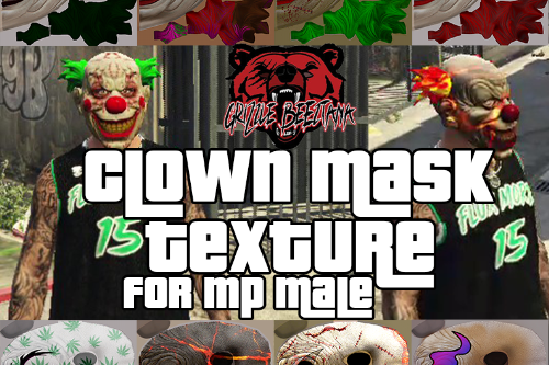 MP Clown Mask  Texture