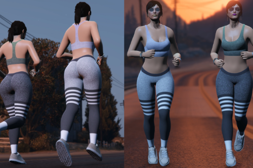 Mp Female Tight Fabric Gymnastic Leggings+ Top Full Body Mod