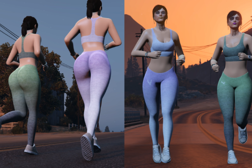 Mp Female Tight Sport Outfit Leggings&Top Full Body Mod