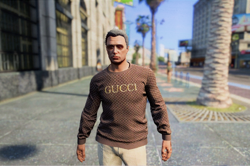 Brown Gucci Sweater for MP Male 