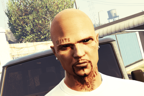 [MP Male] Gangster Face Tattoo