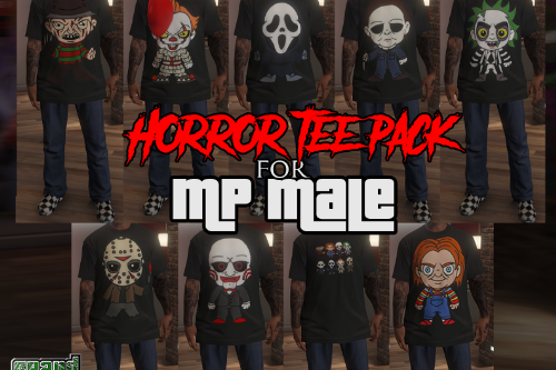 Horror T-shirt Pack for MP Male 