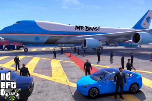 MrBeast Airplane (Air Force One Boeing Re-Texture)