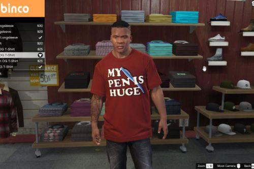 "My Pen is Huge" T-shirt for Franklin