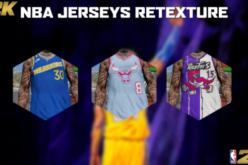NBA Jerseys RETEXTURE pack #5 by 2Kbro