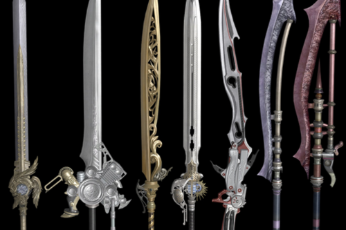7 Sword weapon models