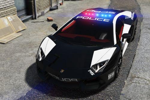 Bugatti Chiron | Hot Pursuit Police [Add-On / Replace | Template ...