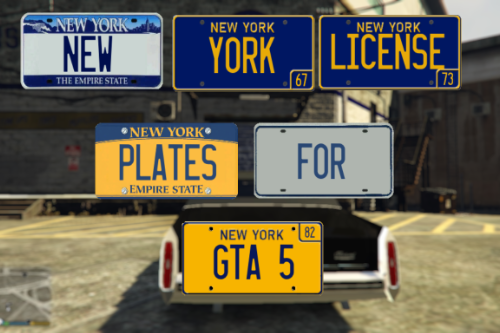 New York license plates Empty/Done