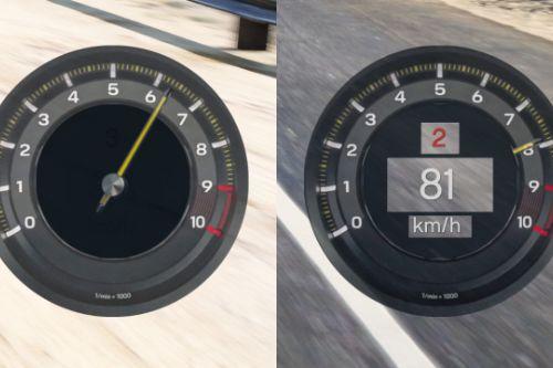 Speedometer skin for NFSgauge mod | Porsche 911 GT3 design skin