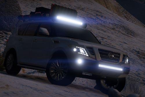 Nissan Patrol Platinum 2014 off road [Add-On | Extras]
