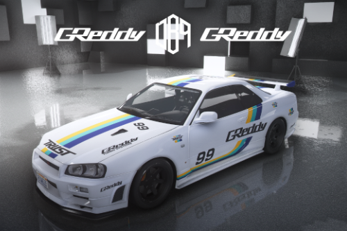 Nissan Skyline R34 Greddy livery