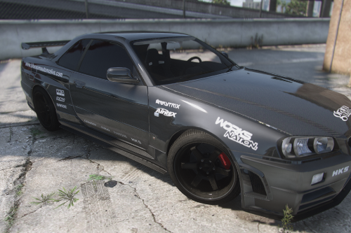 Nissan Skyline R34 Racing style clean livery