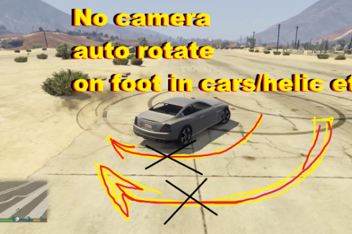 no auto rotation camera on foot and cars (no autocentering)