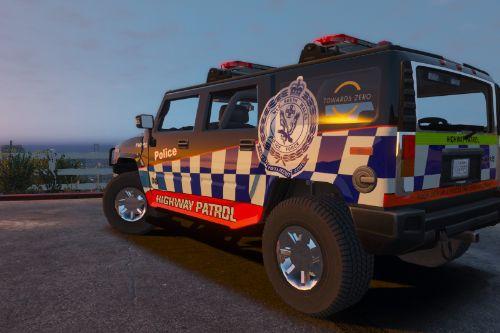 NSW Police highway patrol Hummer h2 promotional vehicle (fictional)
