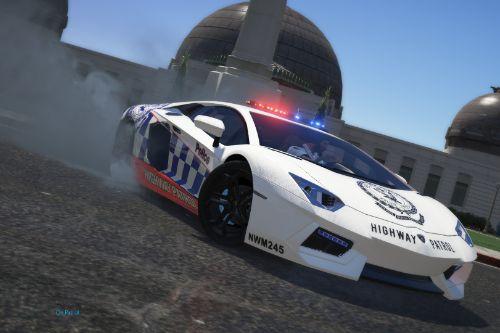 NSW police highway patrol lamborghini aventador (fictional)