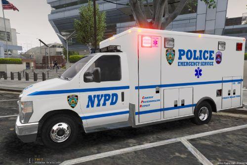 NYPD ESU EMS E-450 Ambulance