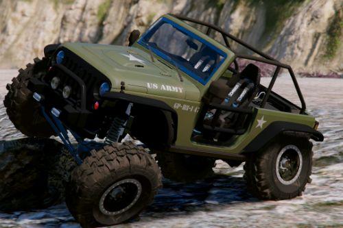 OD Army Livery for Jeep Trailcat