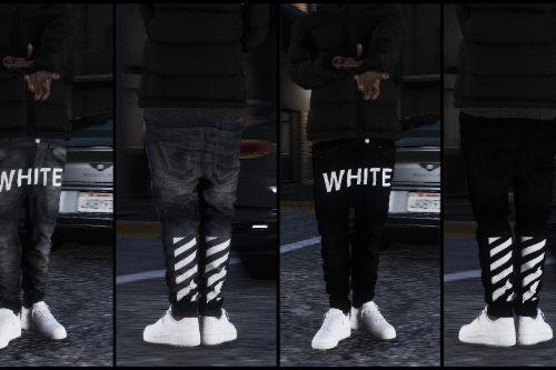 OFF-WHITE®  Sagged Jeans