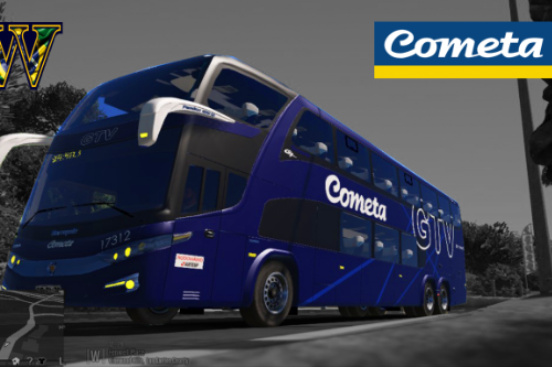 Ônibus Viação Cometa GTV Marcopolo G7 Paradiso 1800 DD Turismo Executivo Brasil São Paulo - Brazilian Tour Bus
