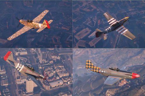 P-51 liveries for the in-game P45 Nokota