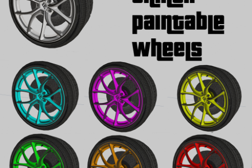 Paintable Buggati Chiron Wheels [ZModeler3 Resource]