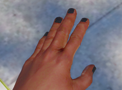 Painted Nails for MP Male (Black and White Textures)