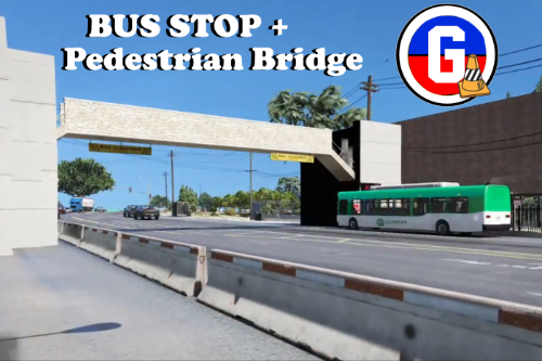 (Paleto Bay) Bus Depot with Pedestrian Bridge